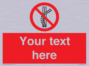 Custom prohibition Do not leave the tow track